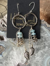 Image 2 of It’s a wonderful life, Sterling Silver & Aquamarine earrings