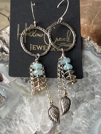Image 4 of It’s a wonderful life, Sterling Silver & Aquamarine earrings