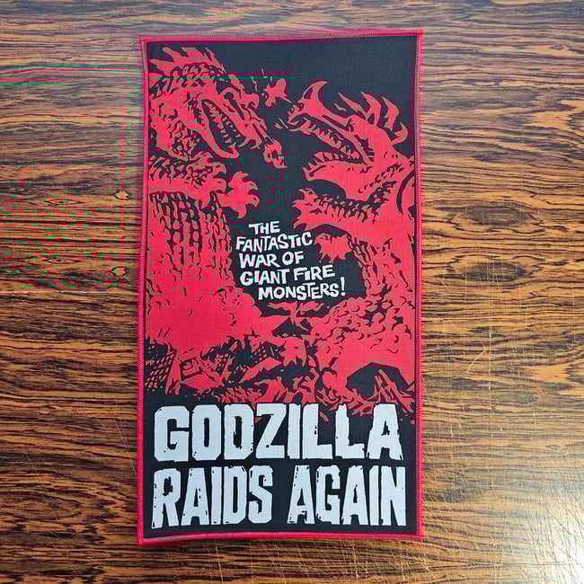 Godzilla Raids Again Woven Back Patch 