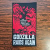 Godzilla Raids Again Woven Back Patch 