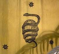 Image 2 of Orphic Egg Wall Hanging / Table Runner / Scarf •Chartreuse