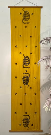 Image 1 of Orphic Egg Wall Hanging / Table Runner / Scarf •Mustard