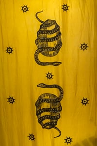 Image 2 of Orphic Egg Wall Hanging / Table Runner / Scarf •Mustard