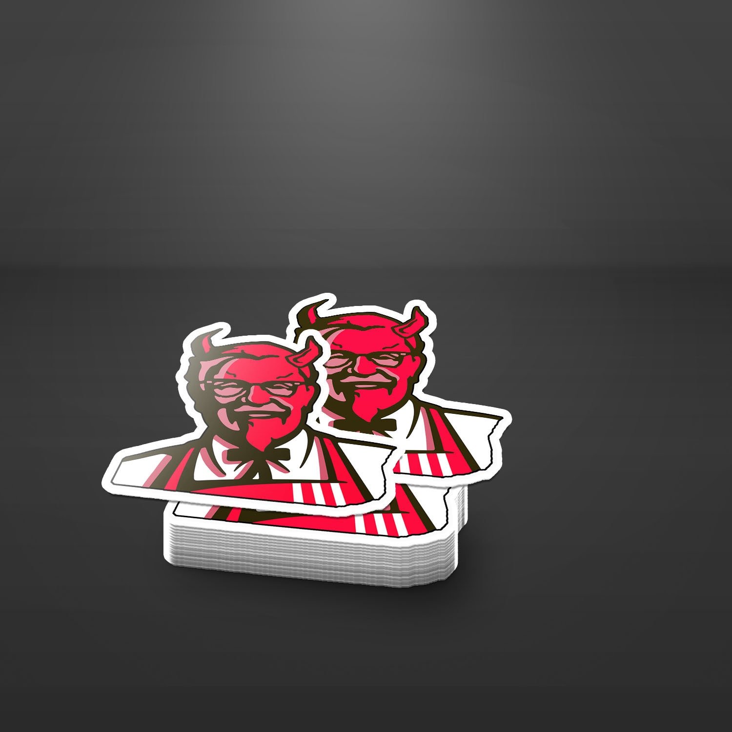 Image of Kentucky devil colonel sticker funny parody,laptop decal,gift ,vinyl