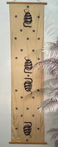Image 1 of Orphic Egg Wall Hanging / Table Runner / Scarf •Peach