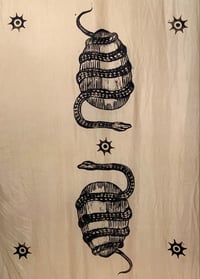 Image 2 of Orphic Egg Wall Hanging / Table Runner / Scarf •Peach