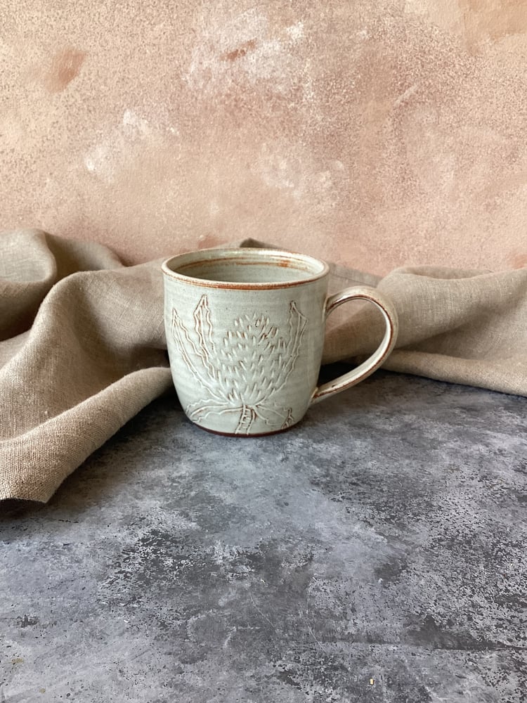 Image of Carved Banksia Mug - Coconut