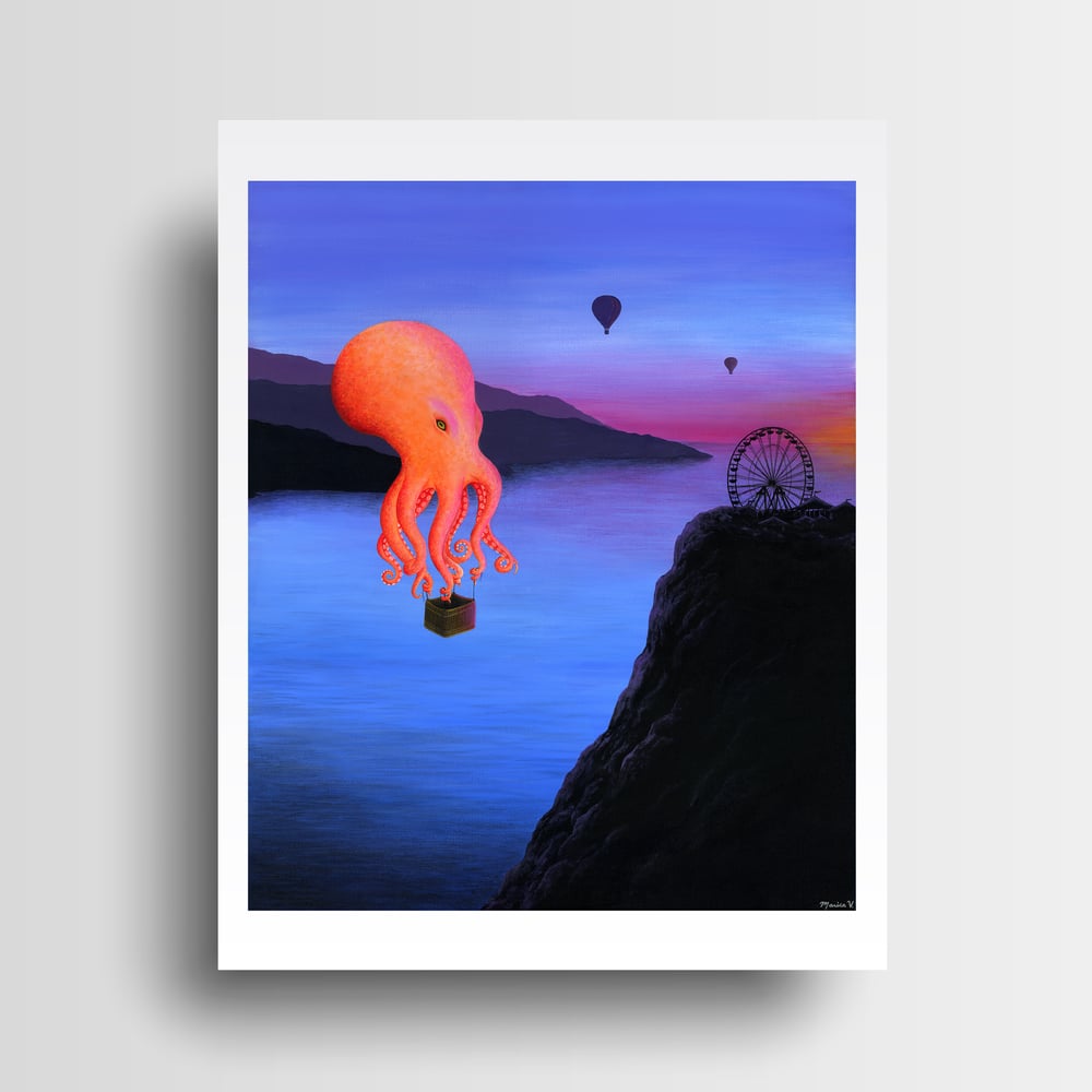 "Soaring Cephalopod" Print