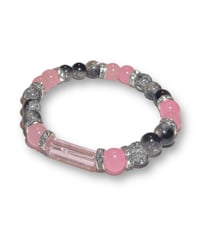 Black and pink bracelet