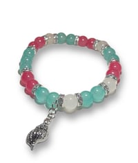 Blue and pink bracelet