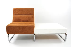 Image of Banquette chauffeuse simple terracotta