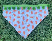 Medium- Ginger bread bandana with pom-poms 