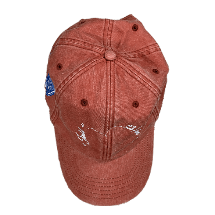 Image of Stone washed Baseball Cap vintage rusty orange