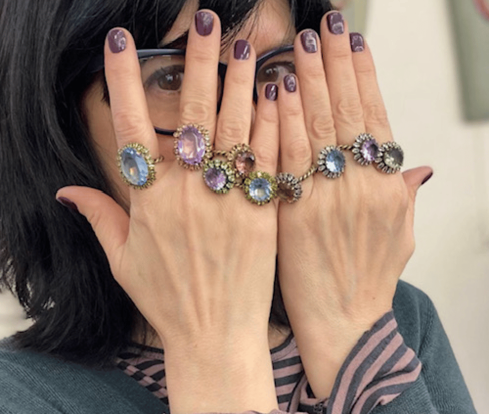 Image of Katya Crystal Rings- adjustable sizing!(3 Sizes)