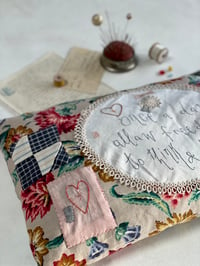 Image 1 of Once a Day Embroidered Cushion