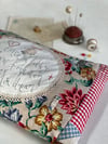 Once a Day Embroidered Cushion