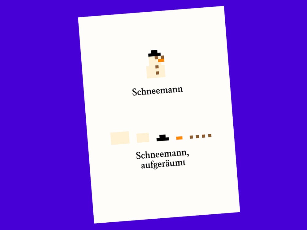 Image of POSTKARTE Schneemann