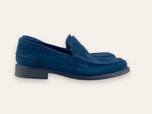 Image of Penny loafer blue suede VINTAGE by Berwick 1707