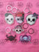 Image of 3" Monster Girl Skull Keychains