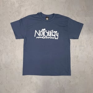 Image of OG Notguity Magazine Logo T Shirt (Blue)