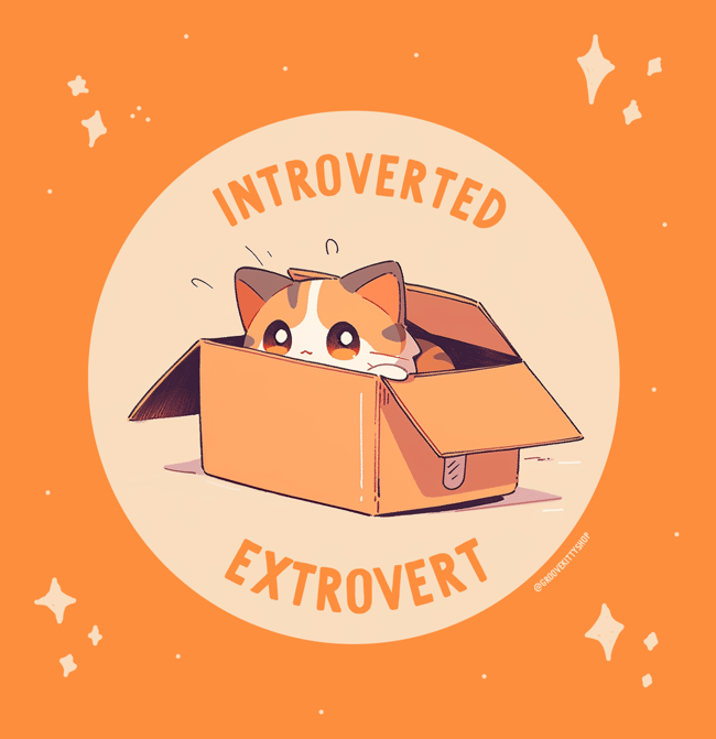 Introverted Extrovert Sticker