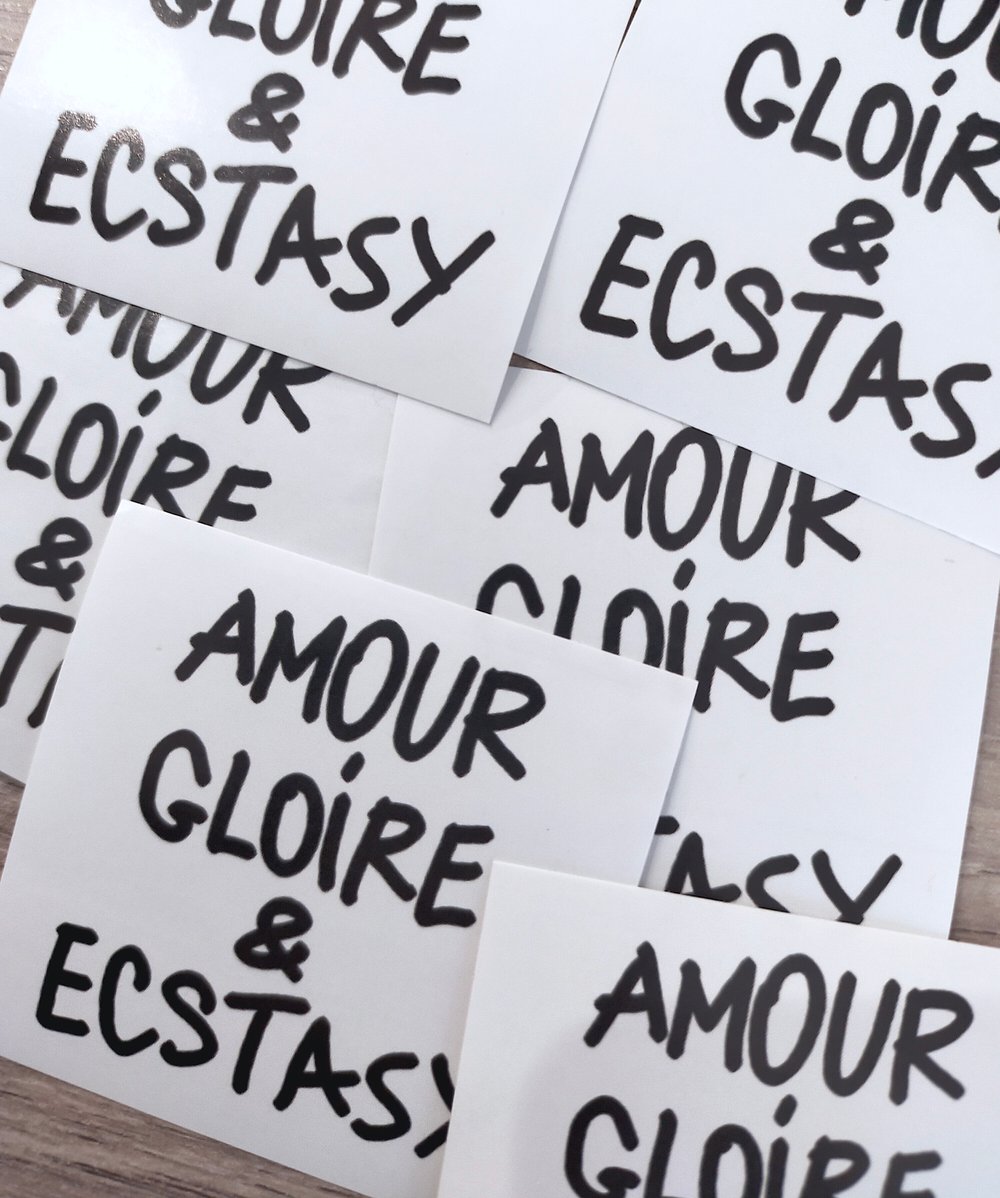 Amour, gloire & ecstasy. art signed. N°3