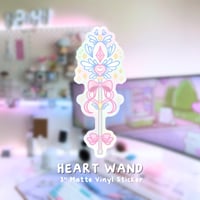 Heart Wand Sticker