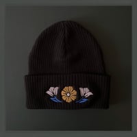 Image 2 of 🖤 New Black Floral Beanie 🖤