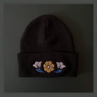 Image 2 of 🖤 Black Floral Beanie 🖤