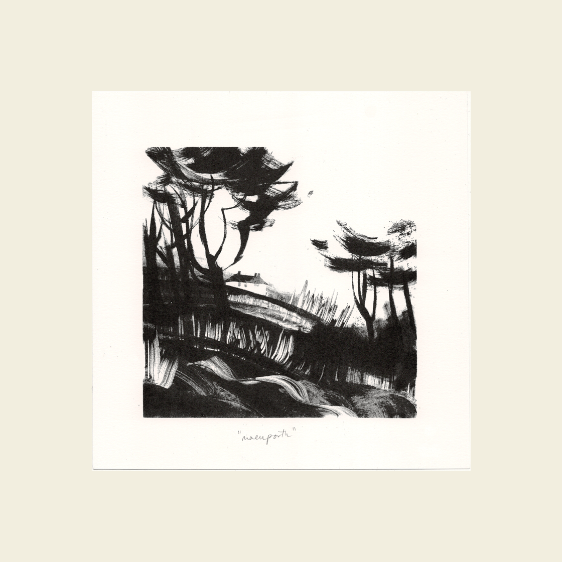 Image of 'maenporth' screenprint