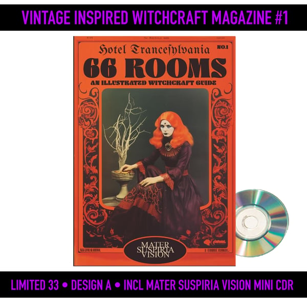 Image of 66 ROOMS - A Mater Suspiria Vision Witchcraft Magazine + CDR - Design A, Limited 33