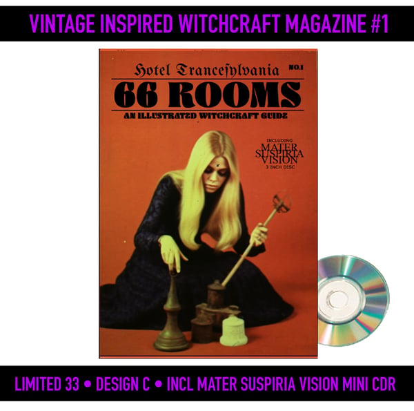 Image of 66 ROOMS - A Mater Suspiria Vision Witchcraft Magazine + CDR - Design C, Limited 33