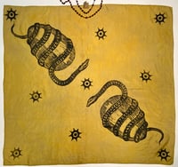 Orphic Egg Silk Bandana / Wall Hanging / Altar Cloth