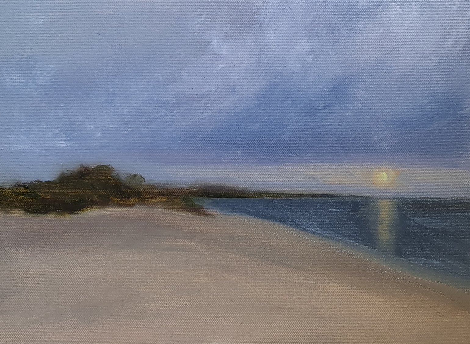 Image of Plage à la nuit tombante (étude)