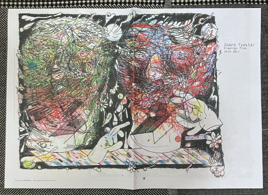 Image of DRAWINGS FROM 2019-2023, newspaper zine