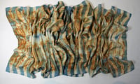 Image 2 of Elemental - Rust and Indigo silk scarf