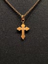 Small Solid Copper Cross Necklace