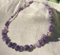 Image 1 of amethyst choker 