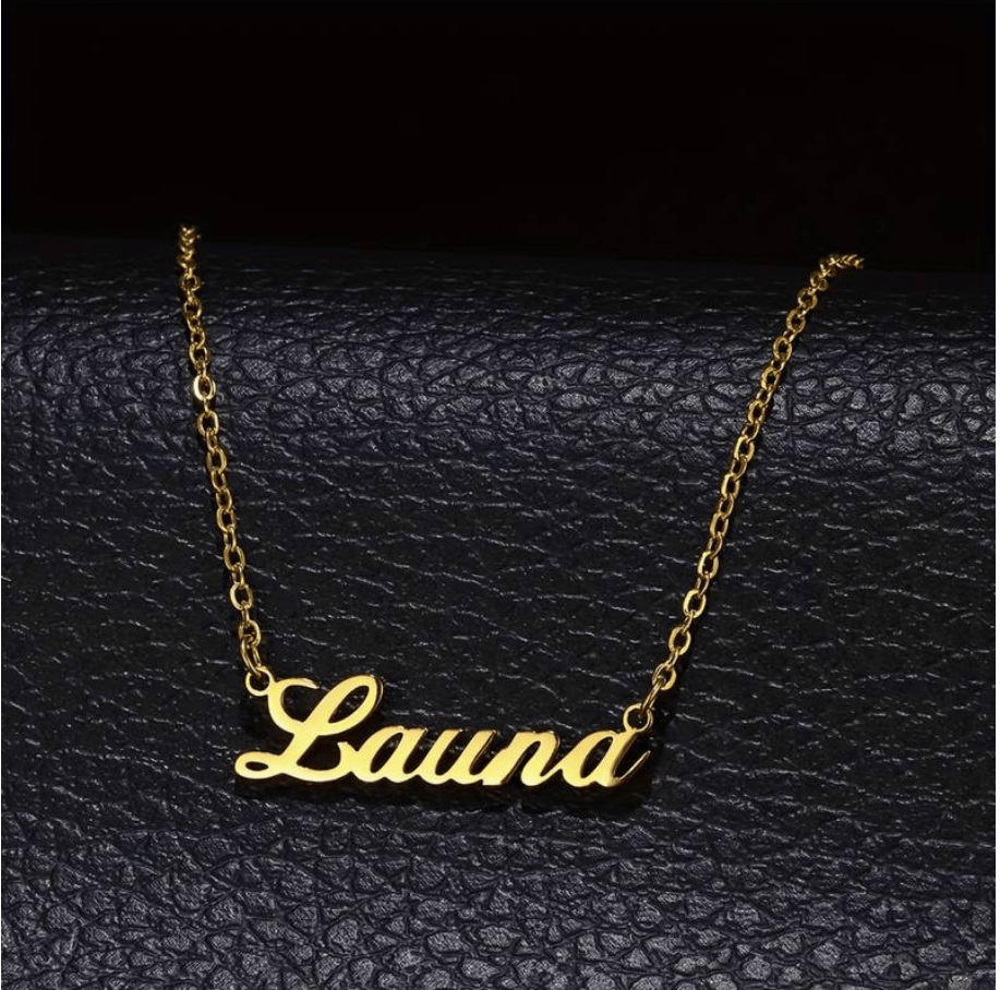 Image of Customized English Letter Name Necklace