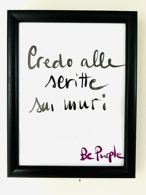 Image of Graffiti poetici in cornice by Be Purple