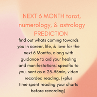 6 month tarot, astrological, & numerology prediction