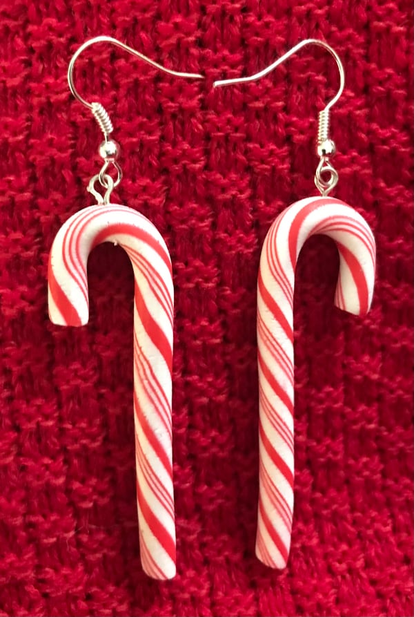 Image of Candy Cane earrings