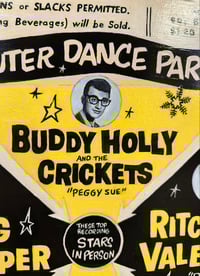 Image 2 of Winter Dance Party Poster featuring Buddy Holly, Ritchie Valens, and The Big Bopper