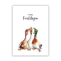 Image 1 of Kerstkaart eenden