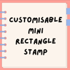 Customisable Mini Rectangle Stamp