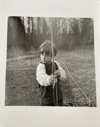 J. in the garden / silver gelatin print