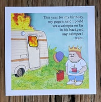 Image 2 of Birthday Caimper Far Print