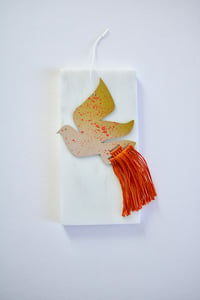 Image 1 of Bird decoration No2, Orange