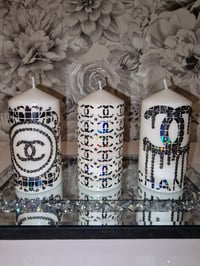 Image 1 of BLACK SQUARE HOLOGRAPHIC CANDLE SET 