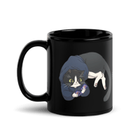Image 1 of Yuki & Mollie Black Glossy Mug